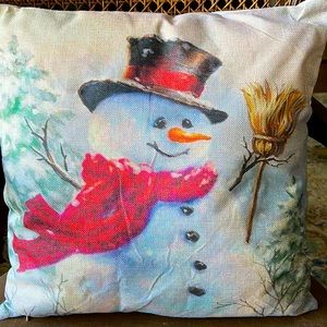 Light Up Pillow Snowman Accent Pillow Throw Pillow
